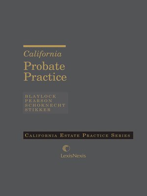 cover image of California Probate Practice